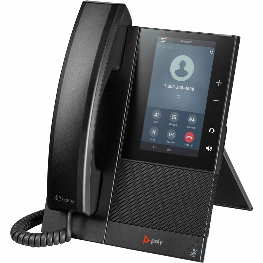 HP Poly 82Z82AA CCX 505 IP Phone - Corded - Corded/Cordless - Wi-Fi