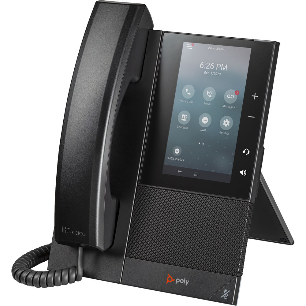 HP Poly 82Z82AA CCX 505 Business Media Phone with Open SIP and PoE-enabled