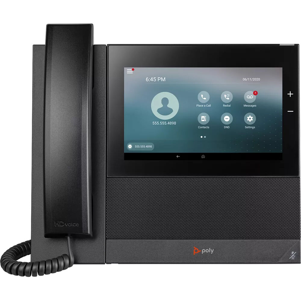 HP Poly 82Z84AA CCX 600 Business Media Phone for Microsoft Teams and PoE-enabled