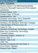 HP Poly 82Z84AA CCX 600 Business Media Phone for Microsoft Teams and PoE-enabled