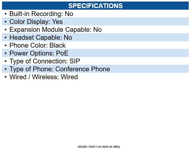HP Poly 830A2AA Trio C60 IP Conference Station Corded/Cordless Wi-Fi - Tabletop