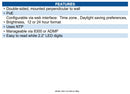 Algo 8402 IP Digital Clock - Dual Sided, Easy to read white 2.2” LED digits