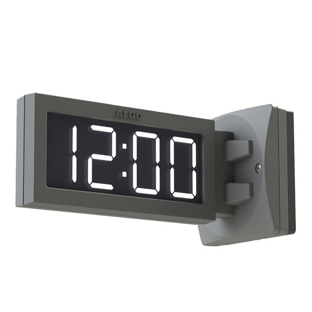 Algo 8402 IP Digital Clock - Dual Sided, Easy to read white 2.2” LED digits