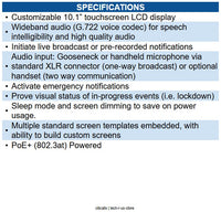 Algo 8450SG IP Console with stand, Gooseneck Mic