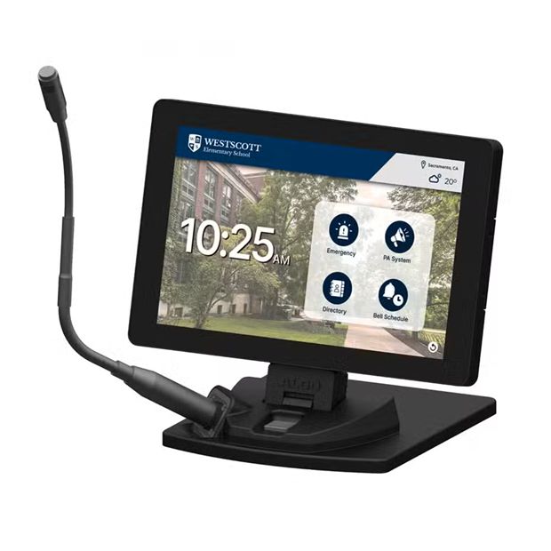 Algo 8450SG IP Console with stand, Gooseneck Mic