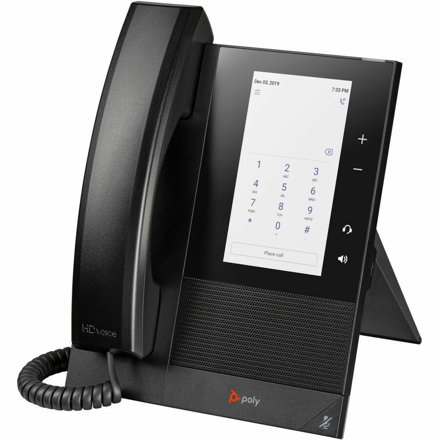 HP Poly 848Z8AA#AC3 CCX 400 IP Phone - Corded - Desktop, Wall Mountable