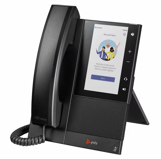 HP Poly 849A5AA#ABA Business Media Phone for Microsoft Teams and PoE-enabled