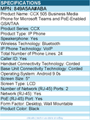 HP Poly 849A5AA#ABA Business Media Phone for Microsoft Teams and PoE-enabled
