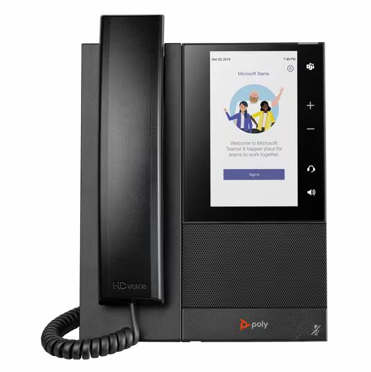 HP Poly 849A5AA#ABA Business Media Phone for Microsoft Teams and PoE-enabled