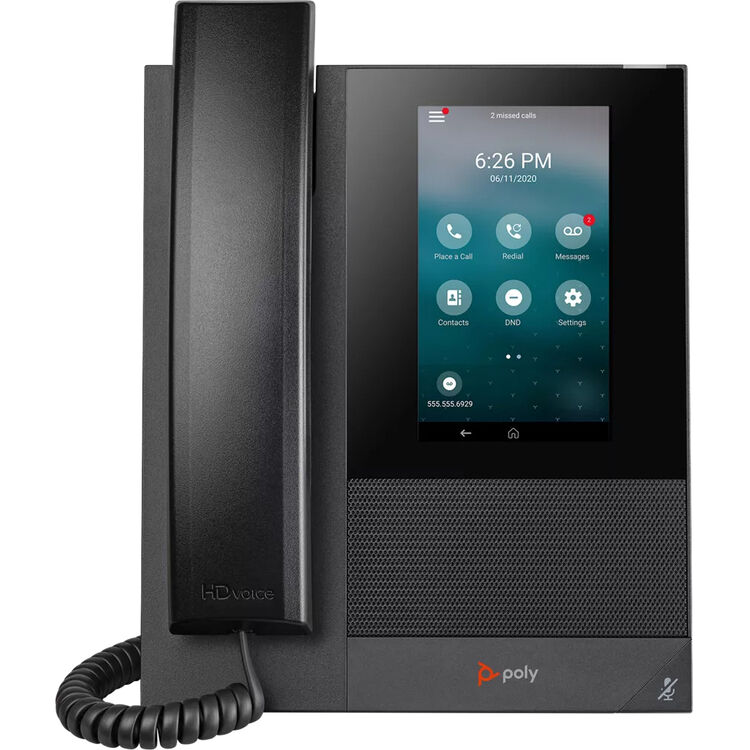 HP Poly 84C14AA#ABA CCX 400 Business Media Phone w/ Open SIP with Power Supply