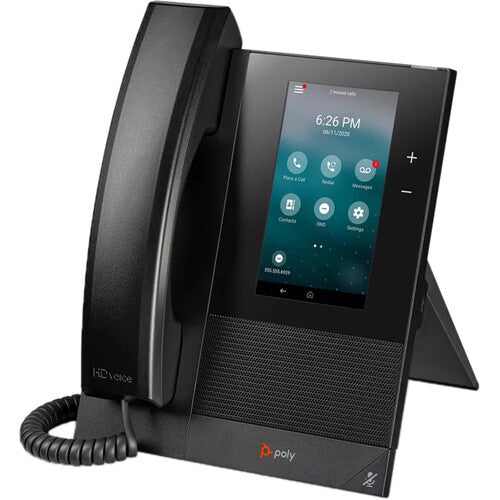 HP Poly 84C14AA#ABA CCX 400 Business Media Phone w/ Open SIP with Power Supply