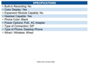 HP Poly 84C18AA#ABA CCX 700 IP Phone Corded - Corded/Cordless - Wi-Fi, Bluetooth