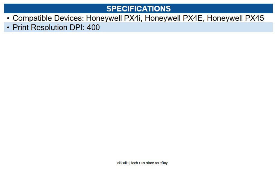 Honeywell 850-812-900 Printhead TPH Assembly 400 DPI PX4I KIT