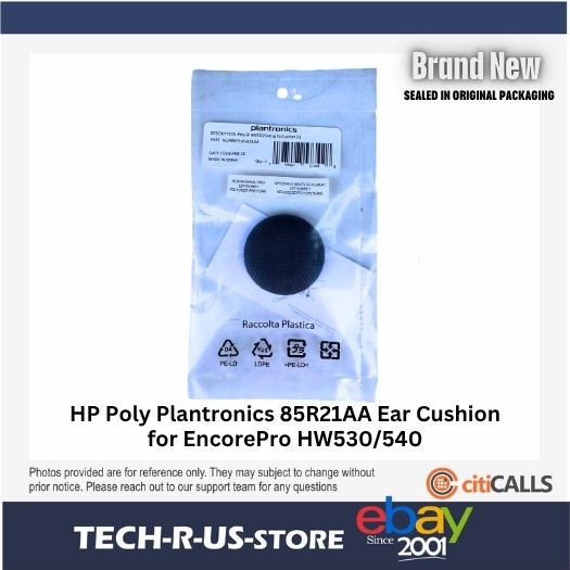HP Poly 85R21AA Ear Cushion - 1 Piece - Leatherette - Large