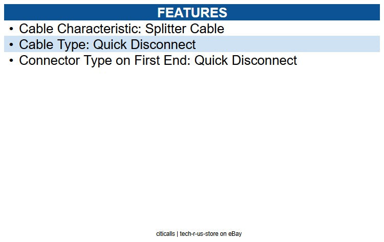 HP Poly 85S09AA Y Trng Cbl wQDL-Di HS Quick Disconnect Audio Cable for Audio
