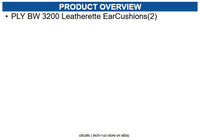 HP Poly 85S24AA Ear Cushion Black - Leatherette - 2 / Pack