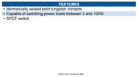 GRI 8709HP Switch Set, 4402-A with Hsr-634Wt