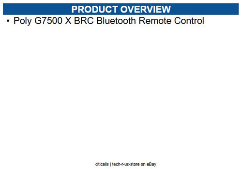 HP Poly 874R8AA Studio G/X/V Bluetooth Remote Control