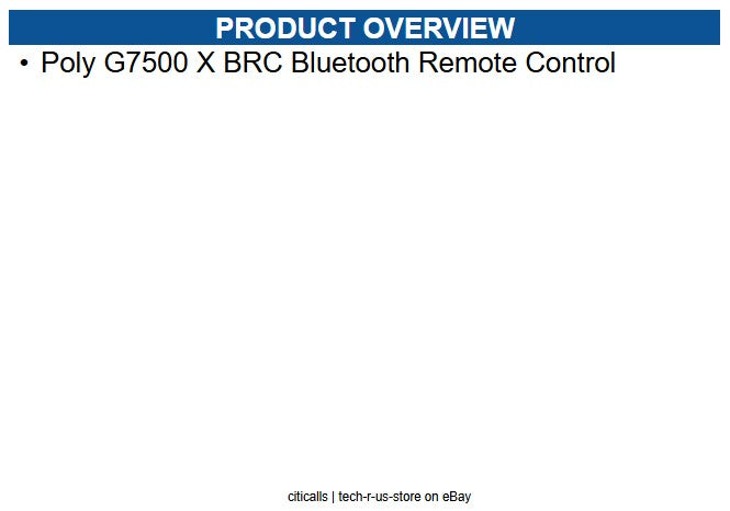 HP Poly 874R8AA Studio G/X/V Bluetooth Remote Control