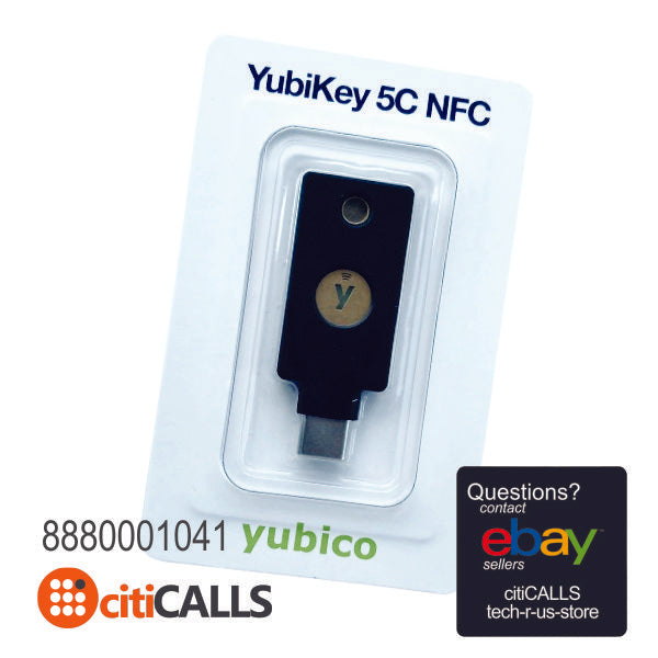 Yubico 8880001041 Yubikey 5C NFC Two-Factor Auth 2FA Security USB-C FIDO FIDO2