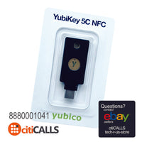 Yubico 8880001041 Yubikey 5C NFC Two-Factor Auth 2FA Security USB-C FIDO FIDO2