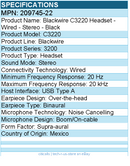 HPI 89434-01 EncorePro HW520 Headset - Stereo - Wired - Noise Cancelling