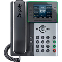 HP Poly 89B53AA#ABA Edge E350 IP Phone and PoE-enabled with Power Supply