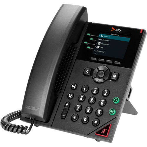 Hp Poly 89B62AA#AC3 VVX 250 4-Line IP Phone and PoE-enabled - Black