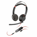 HP Poly 8X231A6 Blackwire 5220 Stereo USB-C Headset + 3.5mm Plug + USB-C/A