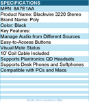 HP Poly 8A7E1AA MDA100 QD USB-A Analog Switch - Black
