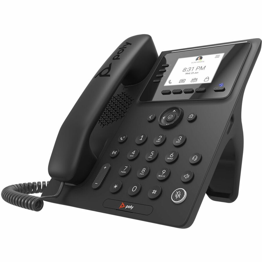 HP Poly 8F3G3AA#ABA CCX 350 IP Phone - Corded - Corded - Desktop, Wall Mountable