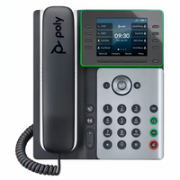 HP Poly 8F3G8AA Edge E350 IP Phone and PoE-enabled GSA/TAA - Corded/Cordless