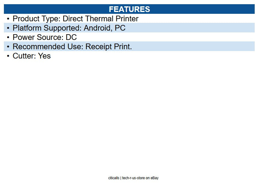 HP Retail 8G0G6AA Epson TM-T88VII Serial Ethernet USB Thermal Receipt Printer