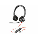 HP Poly 8M3U9AA#ABA Blackwire 3320 Headset +USB-C/A Adapter TAA - Wired