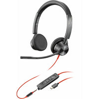 HP Poly 8M3V4AA#ABA Blackwire 3325 Headset +USB-C/A Adapter TAA