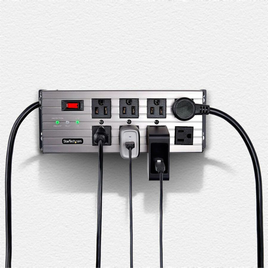 StarTech 8N515S12-POWER-STRIP 8-Outlet Industrial Power Strip 125V/15A