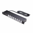 StarTech 8NS8-RACK-MOUNT-PDU 8-Outlet Horizontal Rack Mount PDU, 1U Power Strip
