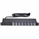 StarTech 8NS8-RACK-MOUNT-PDU 8-Outlet Horizontal Rack Mount PDU, 1U Power Strip