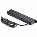StarTech 8NS8-RACK-MOUNT-PDU 8-Outlet Horizontal Rack Mount PDU, 1U Power Strip