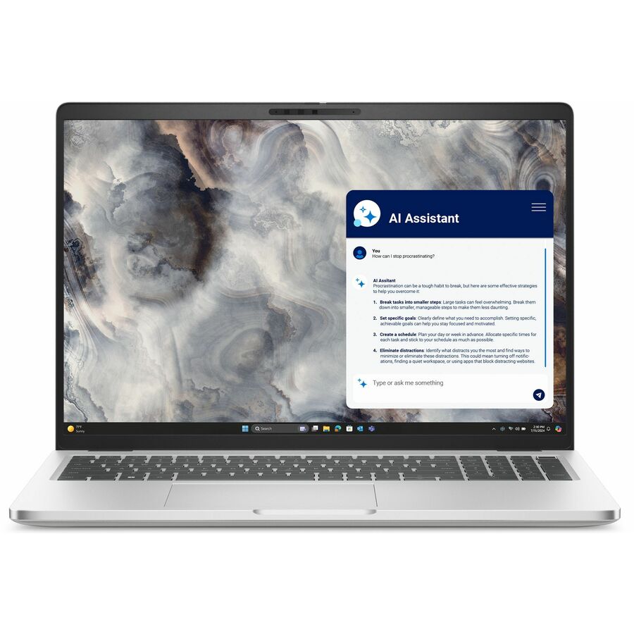 Dell 8RTCV Pro 16 Plus PB16250 16" Touchscreen Copilot+ PC Notebook - Silver