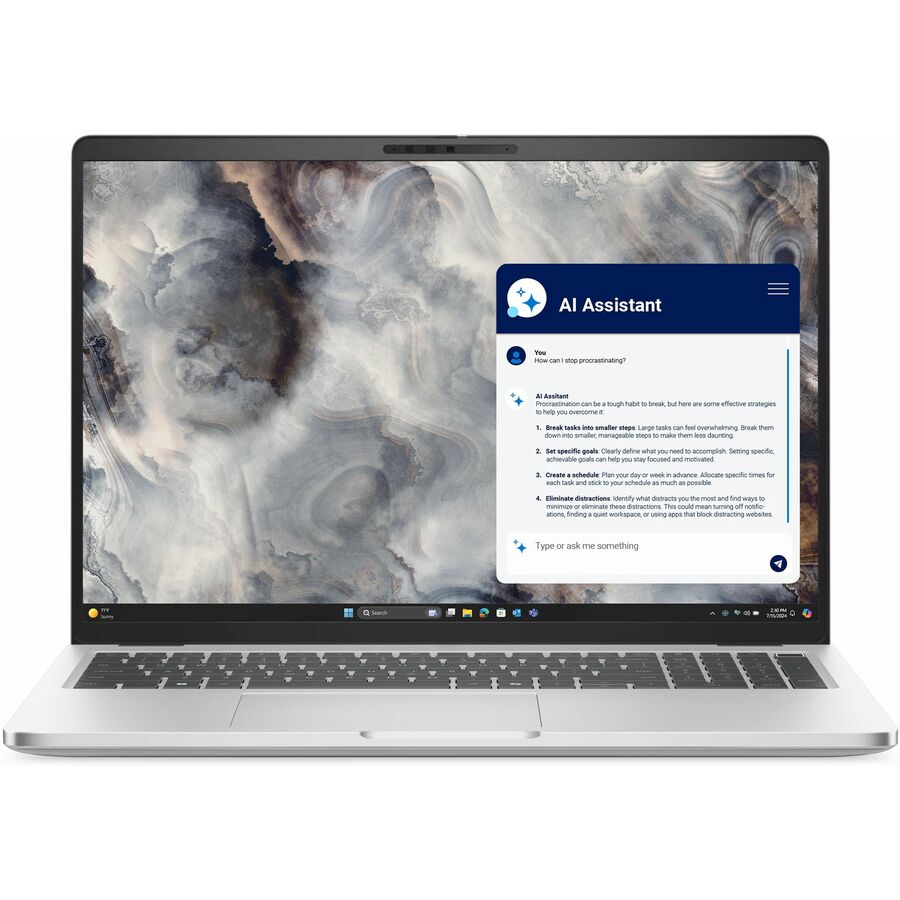Dell 8V43M Pro 16 Plus PB16250 16" Copilot+ PC Notebook - Full HD Plus - Silver