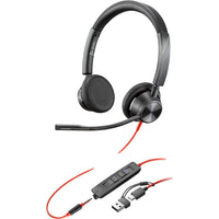 HP Poly 8X221AA Blackwire 3325 Stereo USB-C Headset - 7 ft - Wired