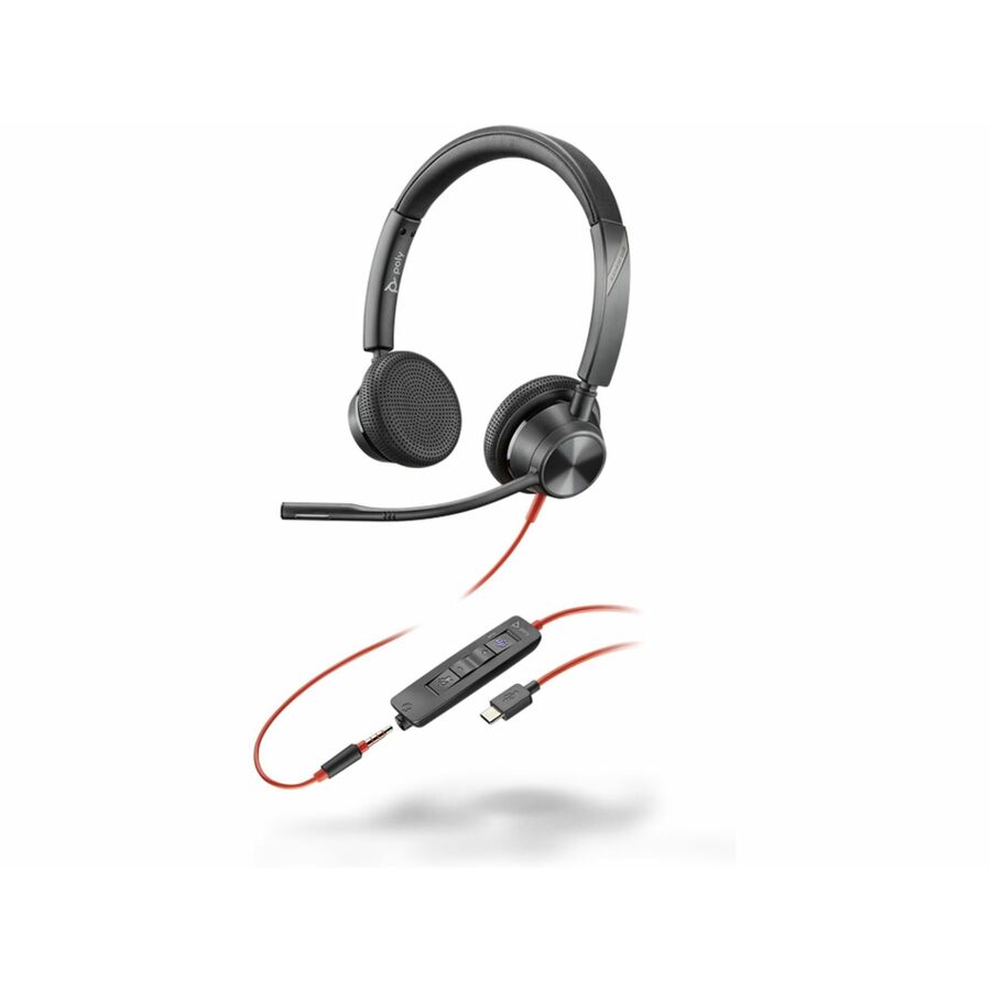 HP Poly 8X222AA Blackwire 3325 Headset - Microsoft Teams Certification - 7 ft
