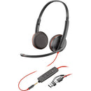 HP Poly 8X229AA Blackwire 3225 Stereo USB-C Headset + 3.5mm Plug + USB-C/A