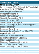 HP 8Y2K9AAABA 7 Pro 732pk 32" Class 4K UHD LED Monitor - 16:9 - Black, Gray