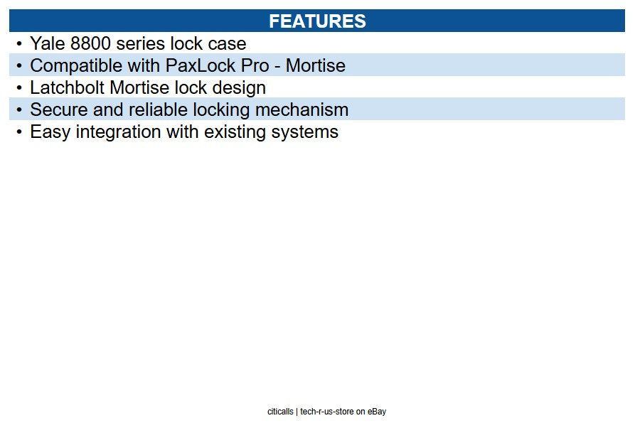 Paxton 901-053-US PaxLock Pro Latchbolt Mortise lock