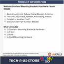 WeBoost 901168 Overland Mounting Bracket & Hardware Adjustable Weather-Proof