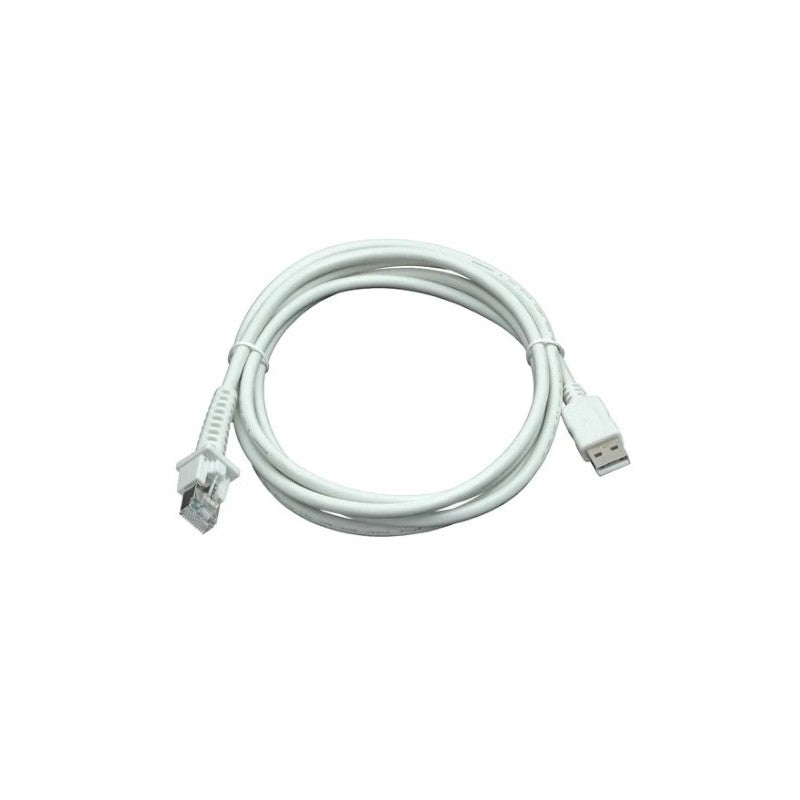 Datalogic 90A052278 Cable, USB, Type A, TPUW, Straight, 2M, White