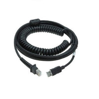 Datalogic 90A052289 Cable - USB Type A TPUW Coiled PowerOff - Black