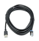Datalogic 90A052292 CABLE - USB , TYPEA , EXT PWR,15' - Black